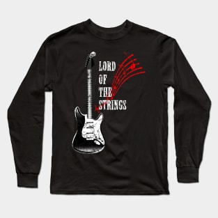 electric guitar, Lord Of The Strings Long Sleeve T-Shirt